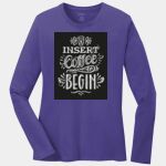 Ladies Long Sleeve Core Cotton Tee Thumbnail