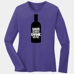 Ladies Long Sleeve Core Cotton Tee Thumbnail