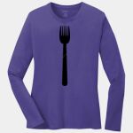 Ladies Long Sleeve Core Cotton Tee Thumbnail