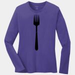 Ladies Long Sleeve Core Cotton Tee Thumbnail