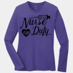 Ladies Long Sleeve Core Cotton Tee Thumbnail