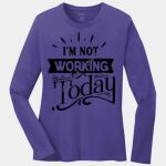 Ladies Long Sleeve Core Cotton Tee Thumbnail