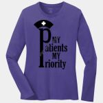 Ladies Long Sleeve Core Cotton Tee Thumbnail