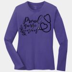Ladies Long Sleeve Core Cotton Tee Thumbnail