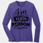 Ladies Long Sleeve Core Cotton Tee Thumbnail