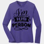 Ladies Long Sleeve Core Cotton Tee Thumbnail