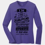 Ladies Long Sleeve Core Cotton Tee Thumbnail