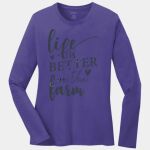 Ladies Long Sleeve Core Cotton Tee Thumbnail