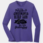 Ladies Long Sleeve Core Cotton Tee Thumbnail