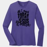Ladies Long Sleeve Core Cotton Tee Thumbnail