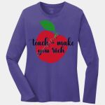 Ladies Long Sleeve Core Cotton Tee Thumbnail