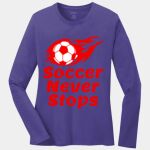Ladies Long Sleeve Core Cotton Tee Thumbnail