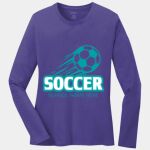 Ladies Long Sleeve Core Cotton Tee Thumbnail
