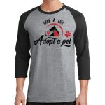 Core Blend 3/4 Sleeve Raglan Tee Thumbnail