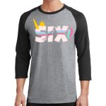 Core Blend 3/4 Sleeve Raglan Tee Thumbnail