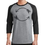 Core Blend 3/4 Sleeve Raglan Tee Thumbnail
