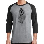 Core Blend 3/4 Sleeve Raglan Tee Thumbnail