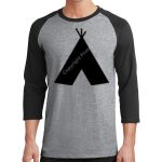 Core Blend 3/4 Sleeve Raglan Tee Thumbnail