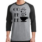 Core Blend 3/4 Sleeve Raglan Tee Thumbnail