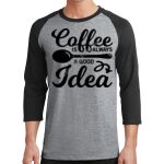 Core Blend 3/4 Sleeve Raglan Tee Thumbnail