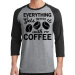 Core Blend 3/4 Sleeve Raglan Tee Thumbnail