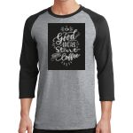 Core Blend 3/4 Sleeve Raglan Tee Thumbnail