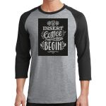 Core Blend 3/4 Sleeve Raglan Tee Thumbnail