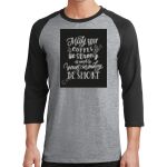 Core Blend 3/4 Sleeve Raglan Tee Thumbnail