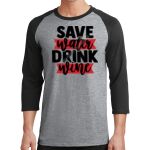 Core Blend 3/4 Sleeve Raglan Tee Thumbnail