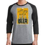 Core Blend 3/4 Sleeve Raglan Tee Thumbnail