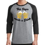 Core Blend 3/4 Sleeve Raglan Tee Thumbnail