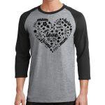 Core Blend 3/4 Sleeve Raglan Tee Thumbnail