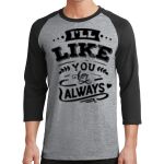 Core Blend 3/4 Sleeve Raglan Tee Thumbnail