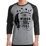 Core Blend 3/4 Sleeve Raglan Tee Thumbnail