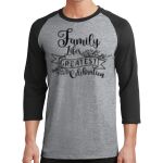 Core Blend 3/4 Sleeve Raglan Tee Thumbnail