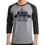 Core Blend 3/4 Sleeve Raglan Tee Thumbnail