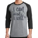 Core Blend 3/4 Sleeve Raglan Tee Thumbnail