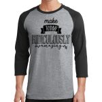 Core Blend 3/4 Sleeve Raglan Tee Thumbnail