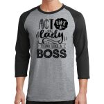 Core Blend 3/4 Sleeve Raglan Tee Thumbnail