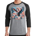 Core Blend 3/4 Sleeve Raglan Tee Thumbnail