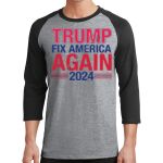 Core Blend 3/4 Sleeve Raglan Tee Thumbnail